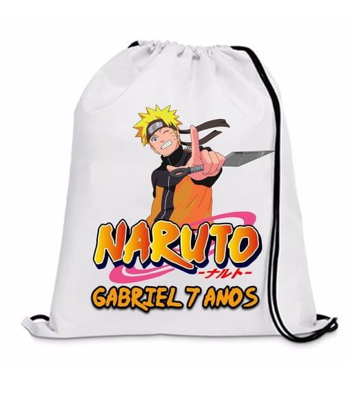 40 Sacochila Mochila Lembrancinha Personalizada Naruto