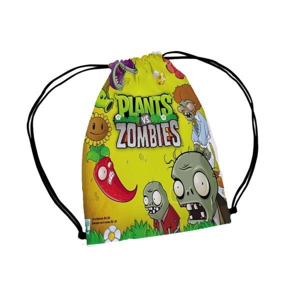 50 Bolsinha Sacochila Mochila Plants Vs Zombies