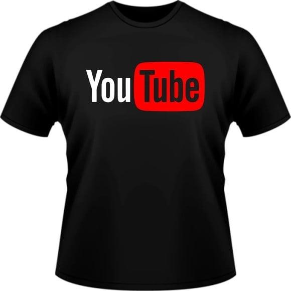 Camiseta Capoeira Preta 100% Algodão Youtube - Fio 30.1.