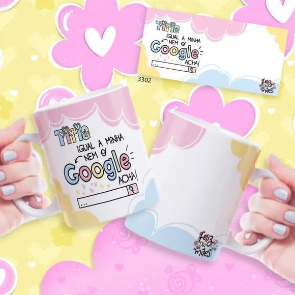 Aneca de Porcelana Personalizada Mãe Presente Dia das Mães