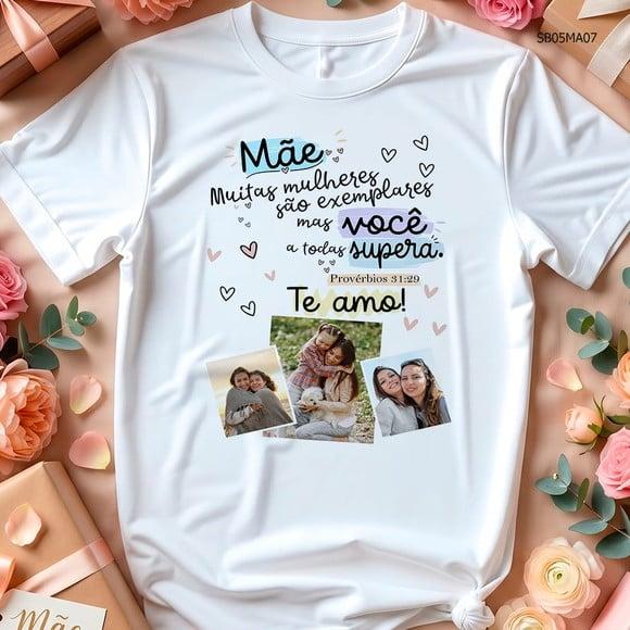 Camiseta Dia das Mães Personalizada -mãe Seu Amor É o Melhor