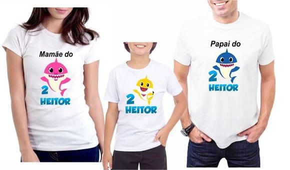 Camiseta Personalizado Baby Shark