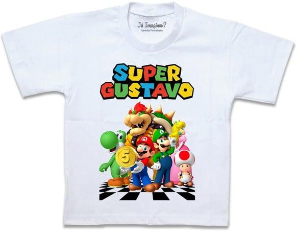 Camiseta Personalizada Super Mario