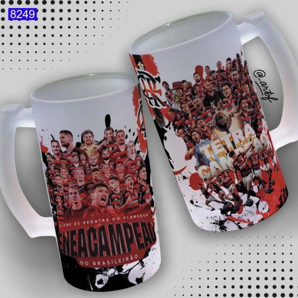 Caneca de Chopp Vidro Jateada Personalizada-torcedor