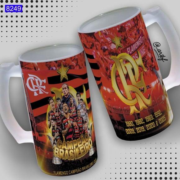 Caneca de Chopp Vidro Jateada Personalizada-torcedor