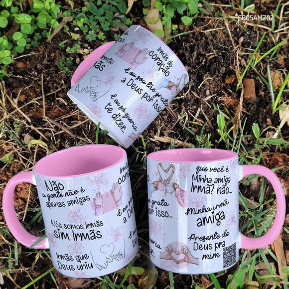 Caneca de Porcelana Amizade com Frases