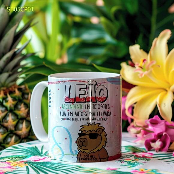 Caneca de Porcelana Capirava-caneca Frases Capivara