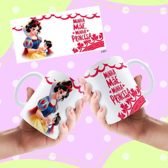 Caneca Personalizada Dia das Mães - Princeas