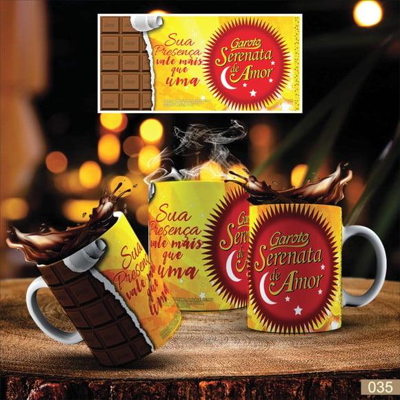 Canecas de Porcelana Páscoa -maca de Chocolatecaneca Pascoas