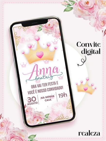 Convite Digital Infantil Personalizado Jardim