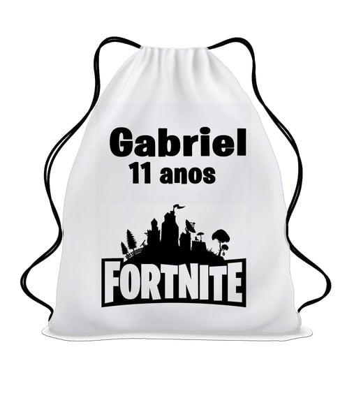 Mochila Sacochila Mochilinha Fortnite