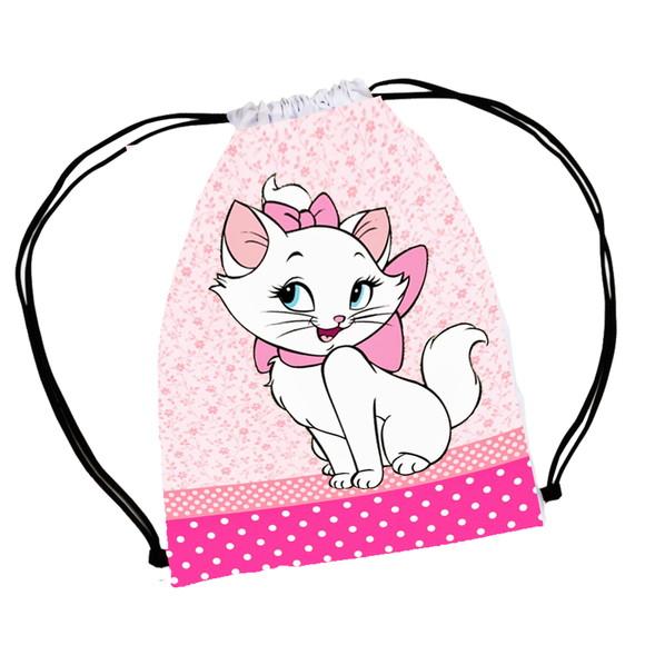 15 Mochila Saco Lembrancinha Gatinha Marie Personalizada