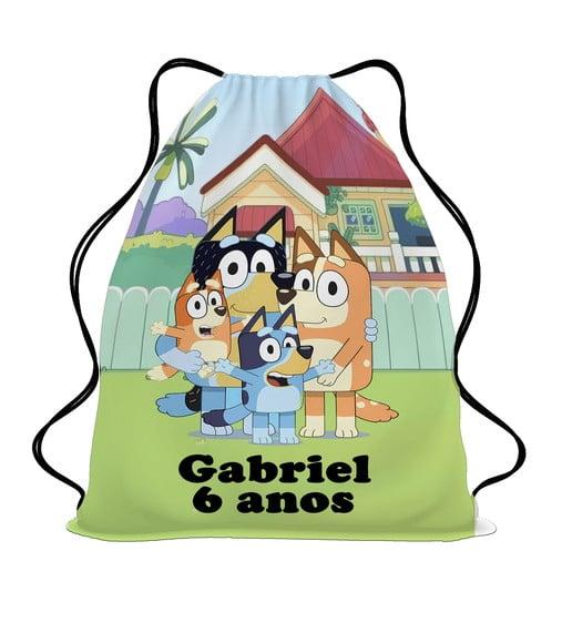 20 Lembrancinha Mochila Saco Bluey
