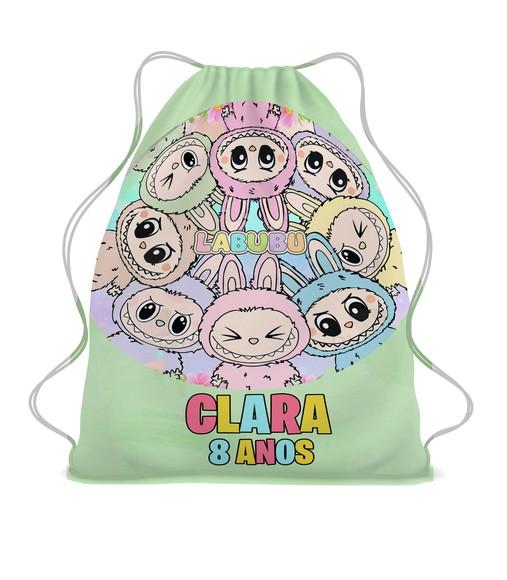 20 Mochila Saco Sacochila Lembrancinha Labubu