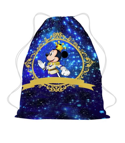 20 Mochila Saco Sacochila Mickey Realeza Personalizada
