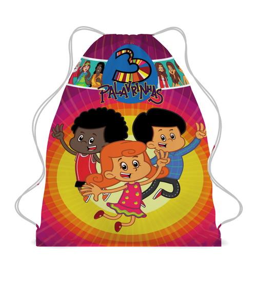 25 Mochila Saco Personalizada 3 Palavrinhas