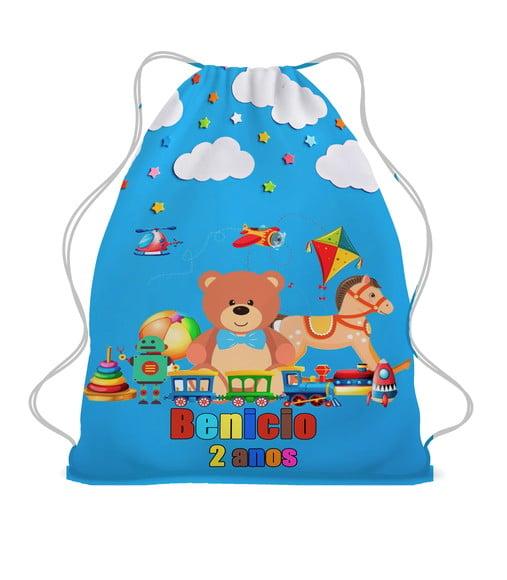 25 Sacochila Mochila Sacolinha Lembrancinha Tema Brinquedos