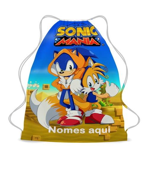 25 Sacochila Sacolinha Lembrancinha Sonic e Tails