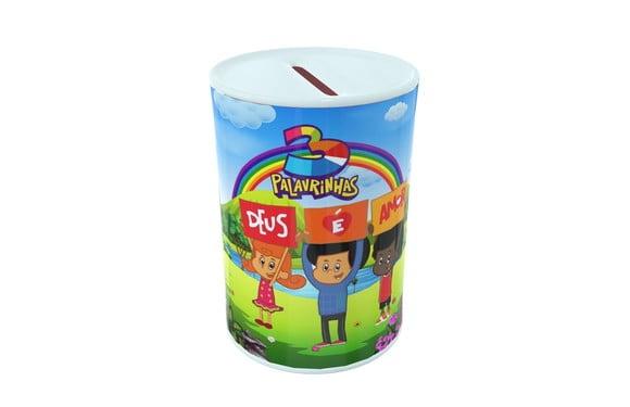 30 Cofrinho 3 Palavrinhas Pesonalizado com Nome e Idade