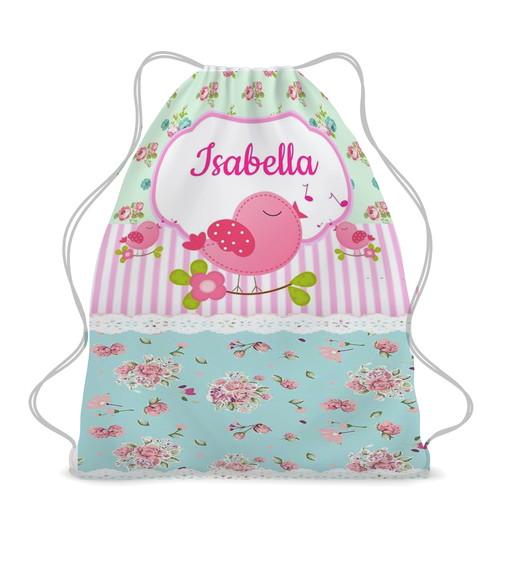 30 Mochila Lembrancinha Sacolinha Jardim Encantado 30x40