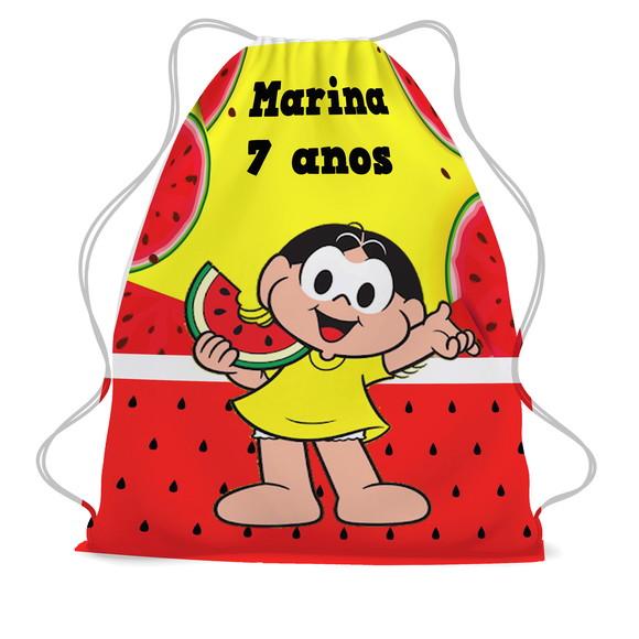 30 Mochila Saco Lembrancinha Magali Personalizada