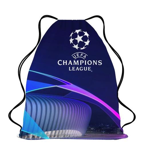 30 Mochila Sacochila Liga dos Campeões Menina Rosa