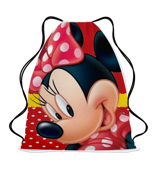 40 Mochila Sacochila Minnie Personalizada
