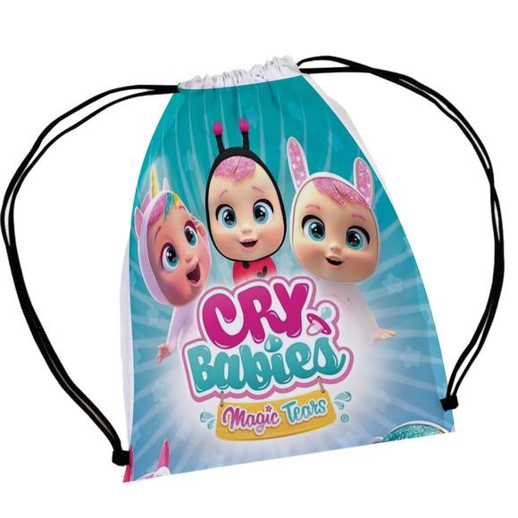 45 Lembrancinha Mochila Saco Sacolinha Cry Babies
