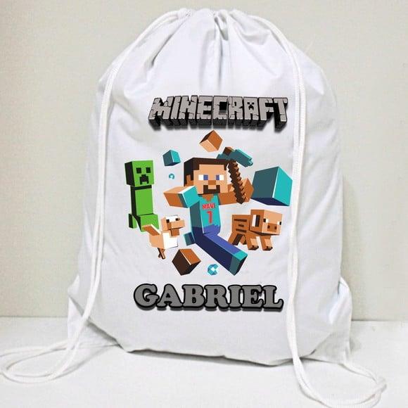 50 Mochila Saco Minecraft Personalizada