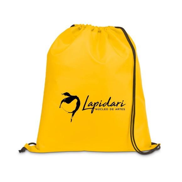 50 Sacochila Mochila Brindes para Empresas Tamanho 30x40
