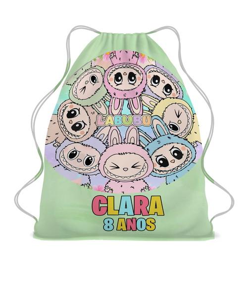 60 Mochila Saco Sacochila Lembrancinha Labubu