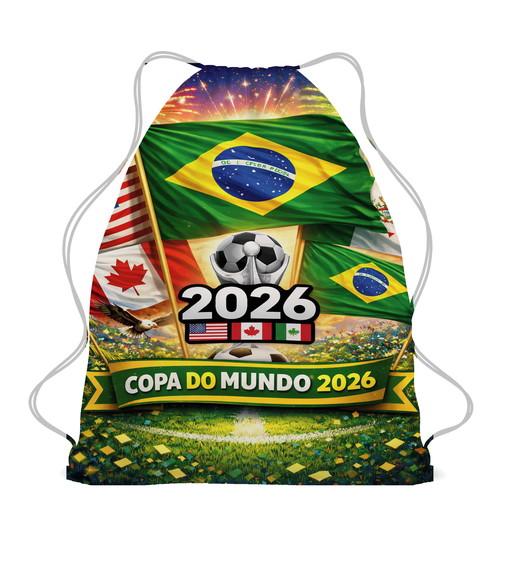70 Mochila Saco Copa do Mundo 2026 - Personalizada