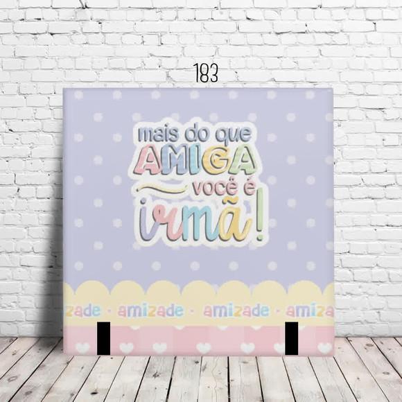 Azulejo Cerâmico Personalizado 20x20 Foto Nome Frase Amizade