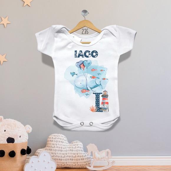 Body Infantil Alfabeto Personalizado