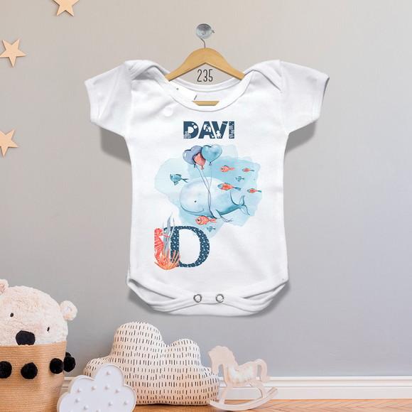 Body Infantil Alfabeto Personalizado
