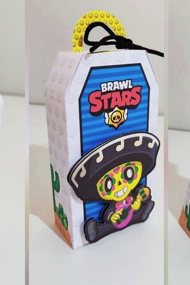 Caixa Alta Braw Stars Aniversário Personalizada
