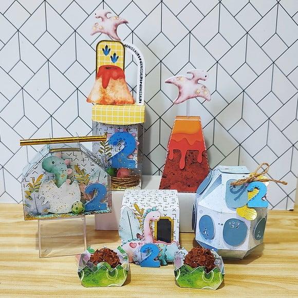 Caixa Aniversário Dino Baby Personalizada