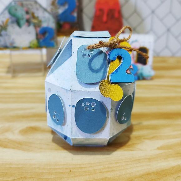 Caixa Aniversário Dino Baby Personalizada