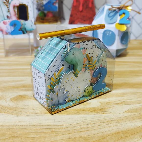 Caixa Aniversário Dino Baby Personalizada