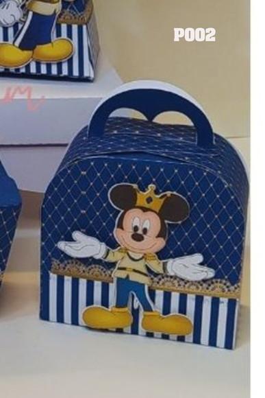 Caixa Coração Aniversáriomickey Realeza Personalizada