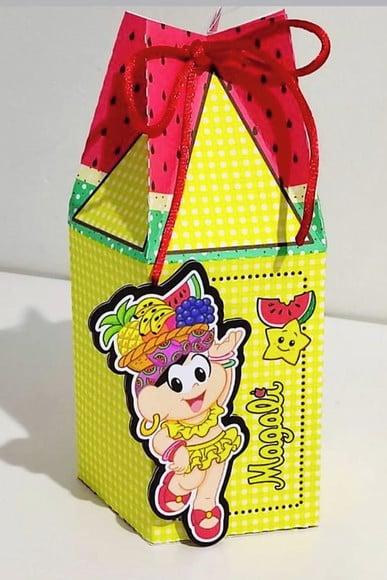 Caixa Sacola Aniversário Magali Personalizada Aplic 3