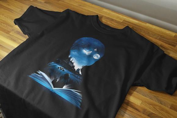 Camiseta Harry Potter Estampa Digital-100% Algodão