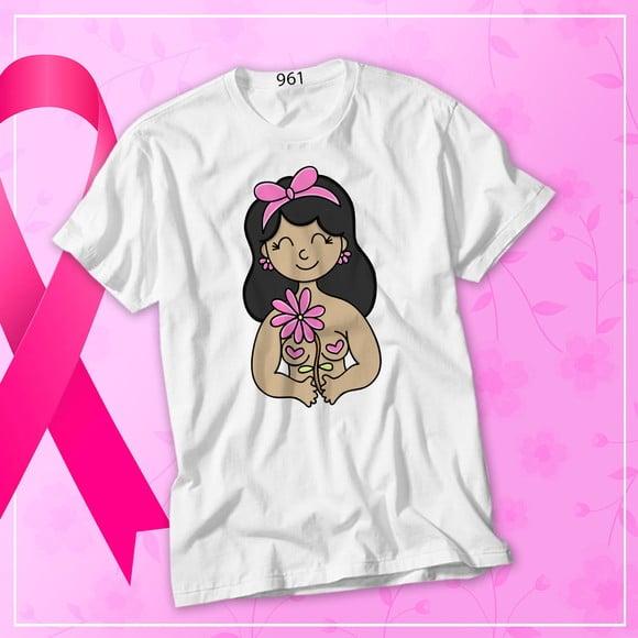 Camiseta Outubro Rosa de Amor