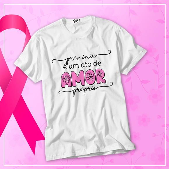 Camiseta Outubro Rosa de Amor