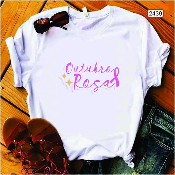 Camiseta Outubro Rosa Faça Parte Desse Ato