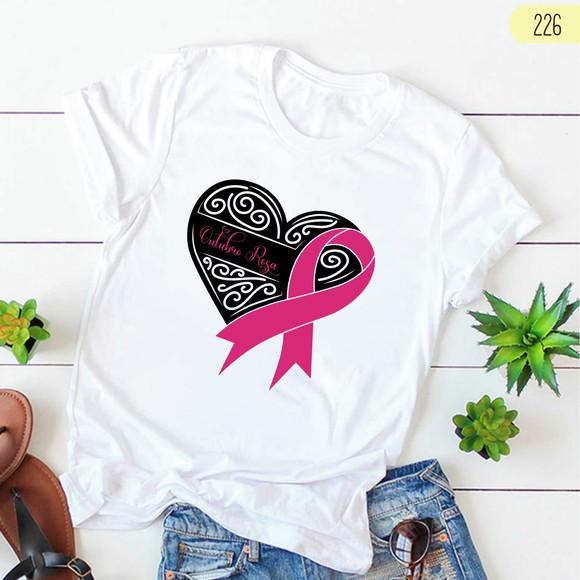 Camiseta Outubro Rosa Prevenção e Amor à Vida