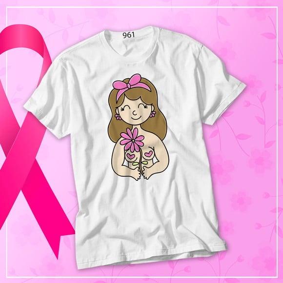 Camiseta Outubro Rosa Um Toque de Amor