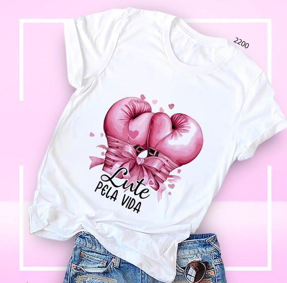 Camiseta Outubro Rosa Um Toque pela Vida