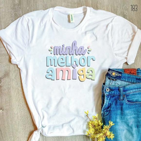Camiseta Personalizada com Frase Amizade