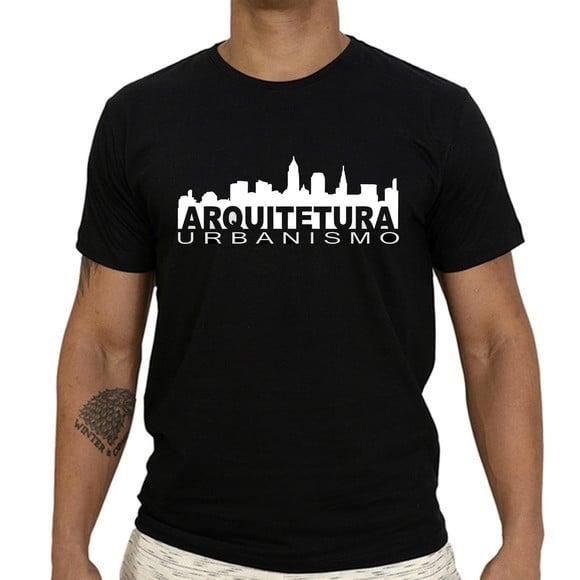 Camisetas Arquitetura 100% Algodão Estampa em Silk